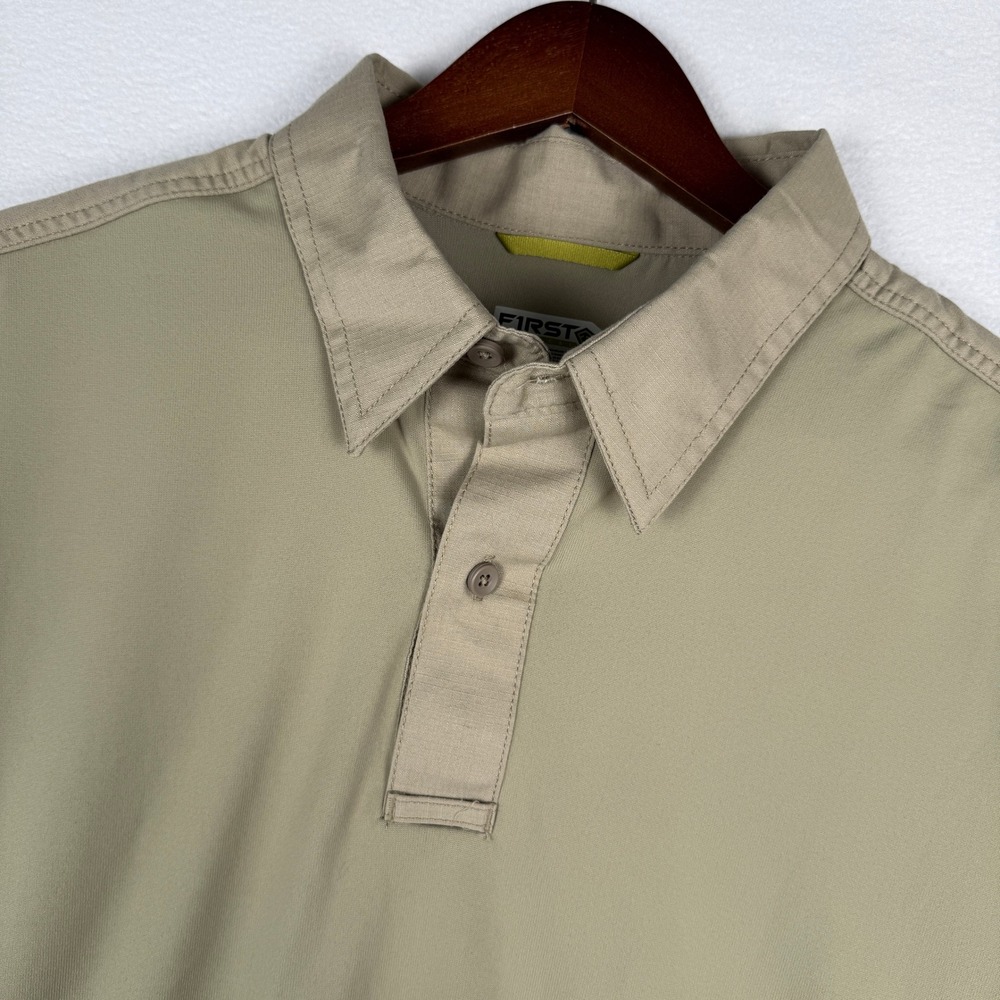 First Tactical Mens L Performance Polo Shirt Ripstop Tactical Workwear 112012